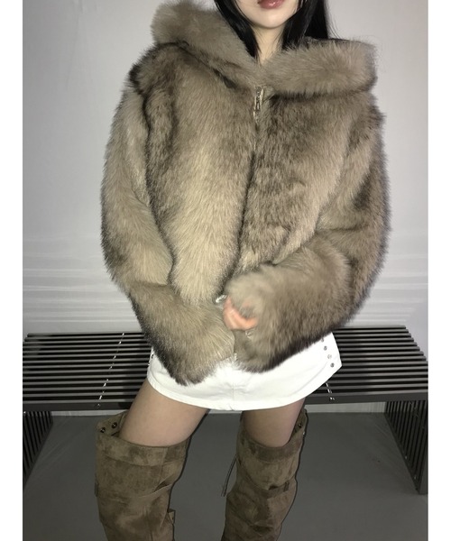 THEAIRTOWN(ジエアタウン)の「cappuccino fur jk(その他アウター・レディース・ベージュ・FREE)」の8枚目の写真