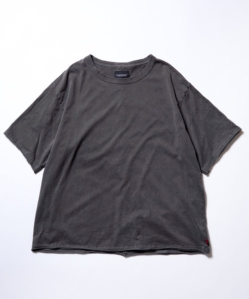 VIRGOwearworks（ヴァルゴウェアワークス）の「PIGMENT WASH OVERSIZE TEE（Tシャツ/カットソー・メンズ・ネイビー/オレンジ/ブラック・2/3/4）」の4枚目の写真