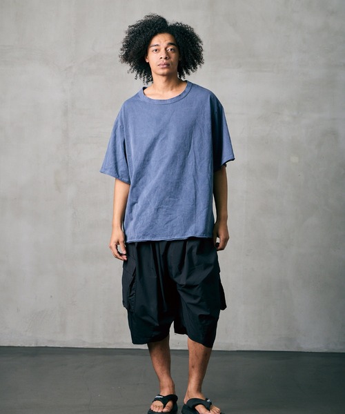 VIRGOwearworks（ヴァルゴウェアワークス）の「PIGMENT WASH OVERSIZE TEE（Tシャツ/カットソー・メンズ・ネイビー/オレンジ/ブラック・2/3/4）」の21枚目の写真