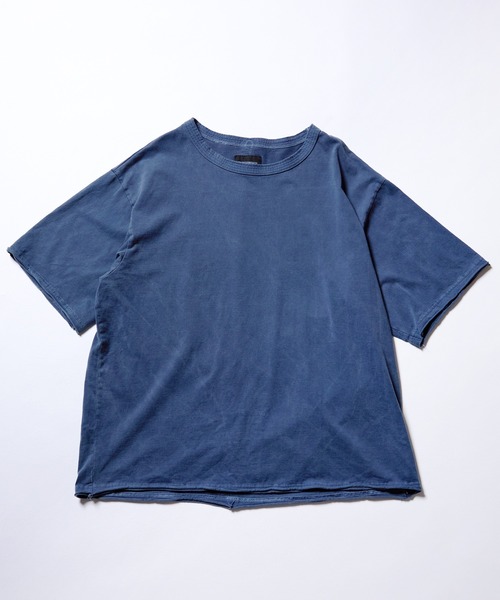 VIRGOwearworks（ヴァルゴウェアワークス）の「PIGMENT WASH OVERSIZE TEE（Tシャツ/カットソー・メンズ・ネイビー/オレンジ/ブラック・2/3/4）」の6枚目の写真