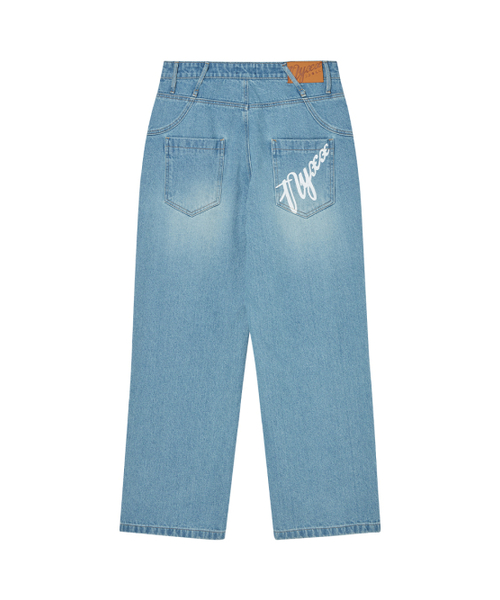 NYXX(エヌワイエックスエックス)の「LOGO EMBOSSED DENIM PANTS LIGHT BLUE(デニムパンツ・レディース・その他・SMALL/MEDIUM)」の3枚目の写真