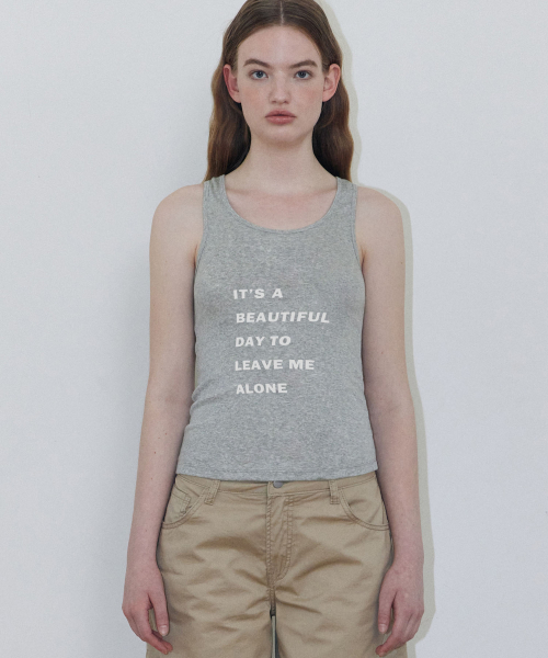 LADY VOLUME(レディーボリューム)の「ビューティフルデイ スリーブレスソフト (GREY)(Tシャツ/カットソー・レディース・その他・MEDIUM/SMALL)」の1枚目の写真