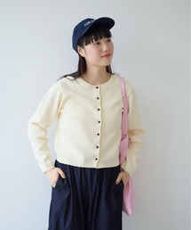bulle de savon | 14G cotton クルーカーディガン(カーディガン/ボレロ)