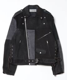 Children of the discordance（チルドレン オブ ザ ディスコ-ダンス）の「Children of the discordance / NY:VDENIM PATCHWORK W RIDERS JACKET / DISNYJK-001（ライダースジャケット）」