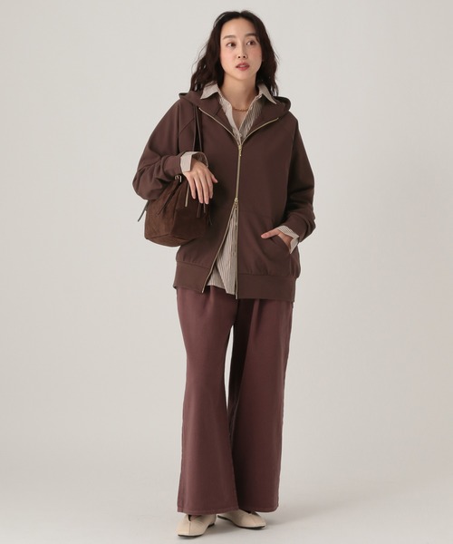 Elura（エルーラ）の「サマ見えあったかパーカー/633097（パーカー・レディース・ホワイト/ブラウン/ブラック・FREE）」の11枚目の写真