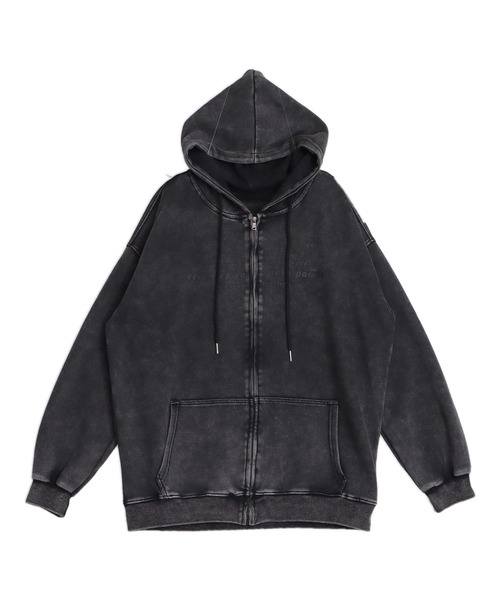 ANAP（アナップ）の「ピグメント サガラ刺繍 オーバーサイズ スウェットパーカー（パーカー・レディース・ピンク/ブラウン/グレー/ブラック・F）」の22枚目の写真