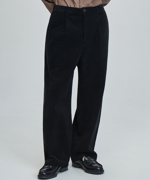 PRAIRIE GINZA（プレリーギンザ）の「コーデュロイワイドスラックス (ブラック)（スラックス・メンズ・その他・SMALL/MEDIUM/LARGE）」の3枚目の写真