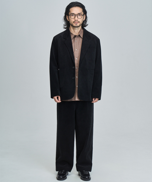 PRAIRIE GINZA（プレリーギンザ）の「コーデュロイワイドスラックス (ブラック)（スラックス・メンズ・その他・SMALL/MEDIUM/LARGE）」の4枚目の写真
