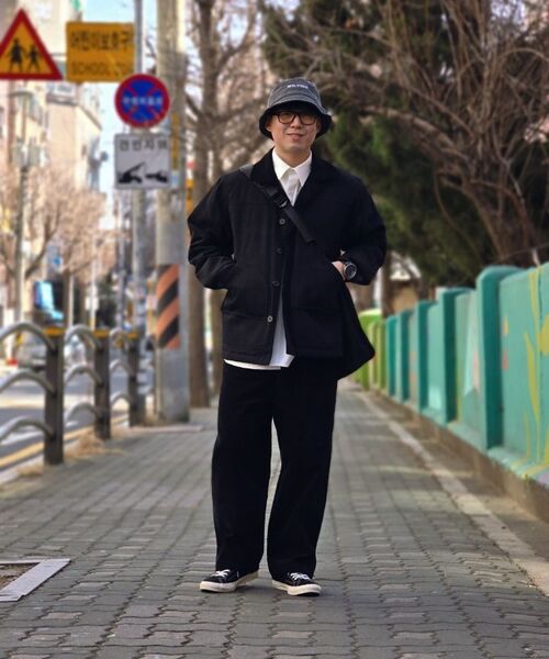 PRAIRIE GINZA（プレリーギンザ）の「コーデュロイワイドスラックス (ブラック)（スラックス・メンズ・その他・SMALL/MEDIUM/LARGE）」の11枚目の写真