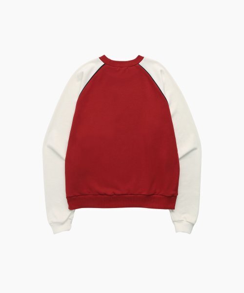MENASOO（ミナス）の「CIRCLE LETTERING REGLAN SWEATSHIRT_RED（スウェット・レディース・その他・FREE）」の6枚目の写真