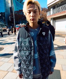 BOY LONDON（ボーイロンドン）の「【BOY LONDON】EAGLE TRIANGLE JACQUARD DOWN VEST（ダウンベスト）」
