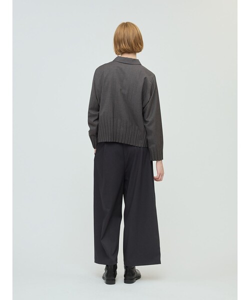 mizuiroind（ミズイロインド）の「mizuiro ind ワイドイージーパンツ（その他パンツ・レディース・グレー/チャコールグレー/ブラック・FREE）」の9枚目の写真