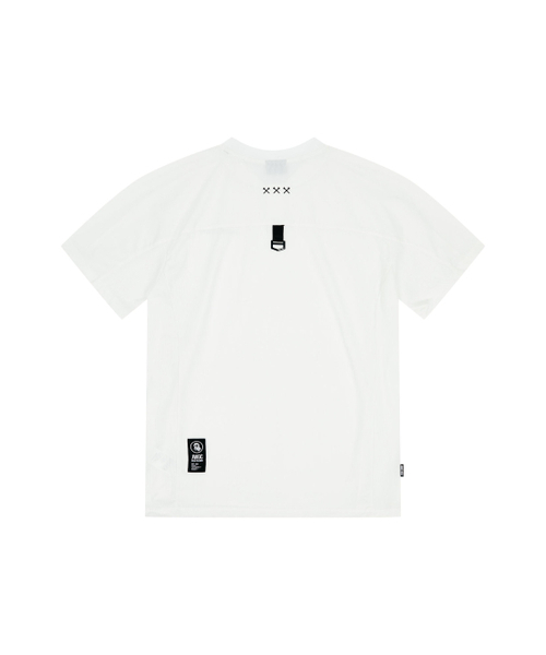 JAMIE WEST(ジェイミーウエスト)の「JWロゴパフォーマンスヘンリーネックカラチシャツ(ホワイト)(Tシャツ/カットソー・レディース・その他・MEDIUM/LARGE/X-LARGE)」の2枚目の写真