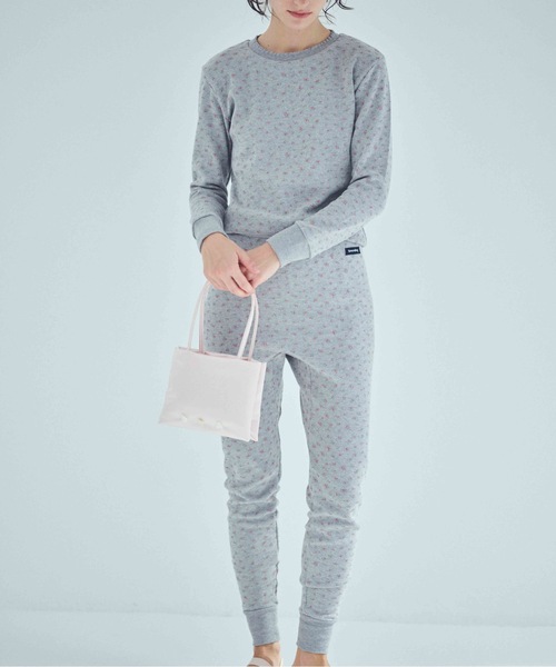 SEA（シー）の「フローラル サーマル L/S TEE（Tシャツ/カットソー・レディース・ホワイト/グレー・ONE SIZE）」の4枚目の写真