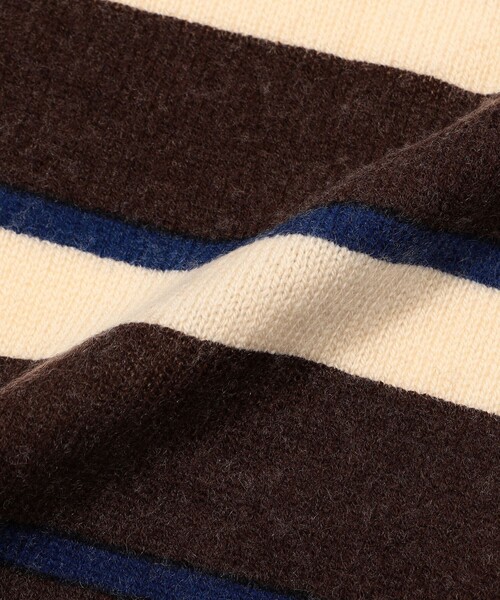 TOMORROWLAND （トゥモローランド）の「TOMORROWLAND SQUARE KNIT ストール（ストール/ショール・レディース・ダークブラウン・FREE）」の5枚目の写真