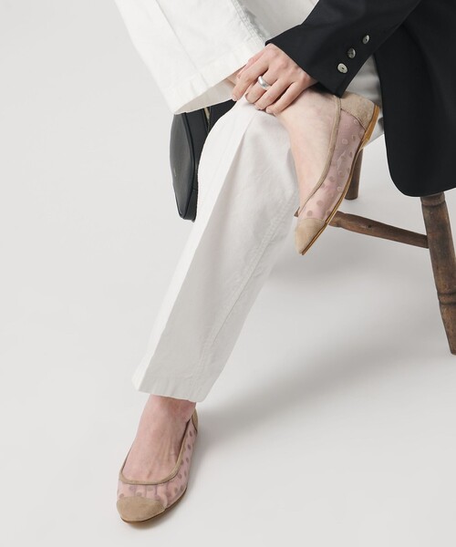 UNITED ARROWS（ユナイテッドアローズ）の「ドット バレエシューズ（バレエシューズ・レディース・ブラック/ベージュ・35/35h/36/36h/37/37h/38）」の9枚目の写真