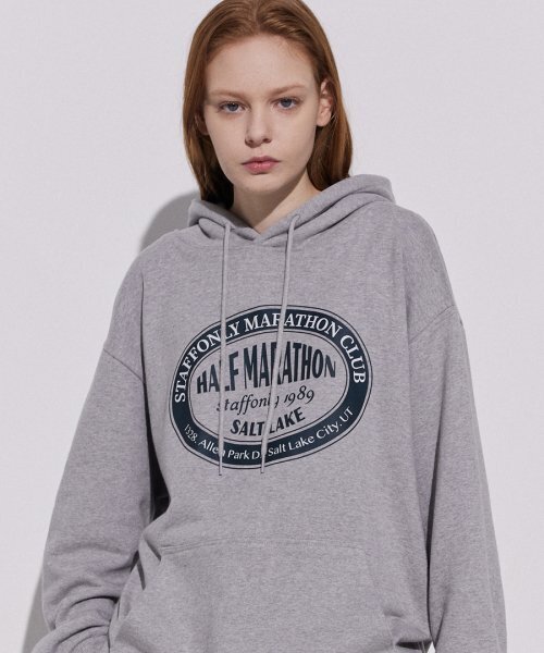STAFF ONLY(スタッフオンリー)の「CIRCLE FRONT HOODIE (MELANGE GREY)(パーカー・レディース・その他・MEDIUM)」の1枚目の写真