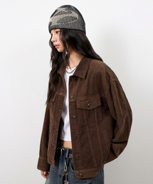 EUGGEN（ユジェン）の「EUG コーデュロイ トラッカージャケット_ブラウン（デニムジャケット）」