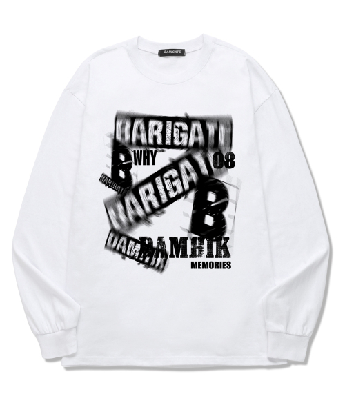 BARIGATE(バリゲート)の「CRACK B # ロングスリーブ (BLS028) ホワイト(Tシャツ/カットソー・レディース・その他・SMALL/MEDIUM/X-LARGE/XX-LARGE/LARGE)」の1枚目の写真