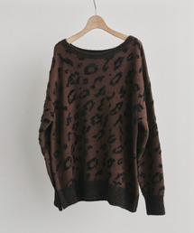 Doux archives | レオパードジャガードニット(ニット/セーター)