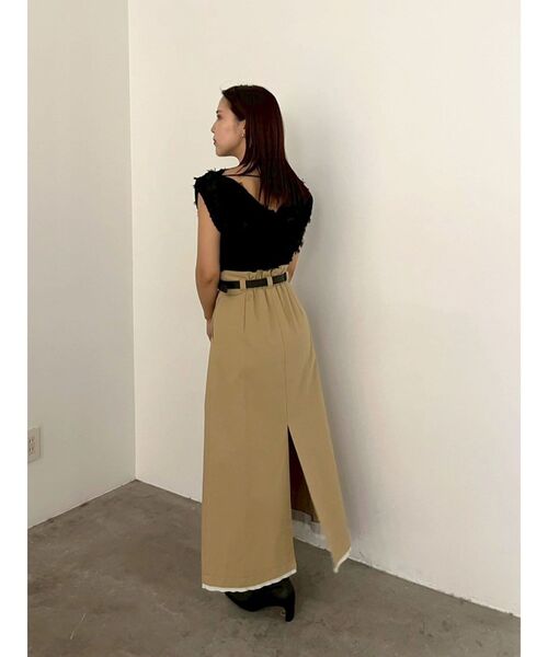 LAGUNAMOON(ラグナムーン)の「スリットチノスカート 【オフィスカジュアル】(スカート・レディース・ブラック/ベージュ・SMALL/MEDIUM)」の22枚目の写真