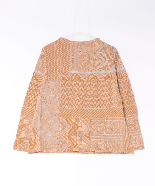 【Plantation】フラワーキカJQ 幾何学柄 プルオーバー カットソー M セール】KIKA JQ / カットソー / (O)（Tシャツ/カットソー