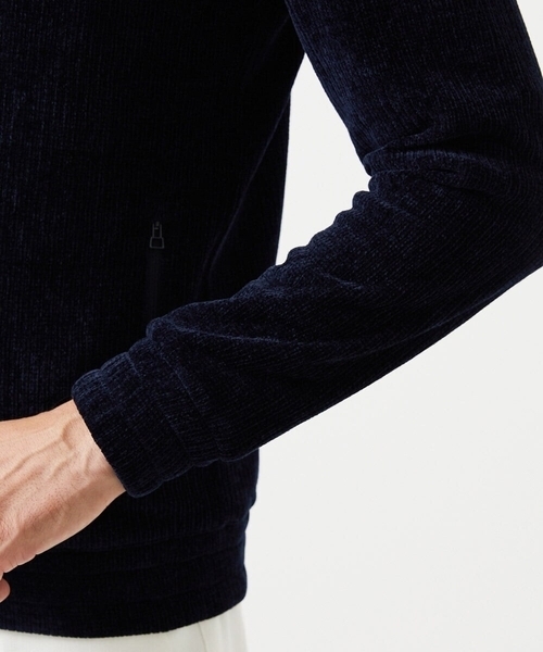 MICHEL KLEIN HOMME (ミッシェルクランオム)の「スタンドカラーモールニットカーディガン(カーディガン/ボレロ・メンズ・パープル/ネイビー・MEDIUM/LARGE/X-LARGE)」の6枚目の写真