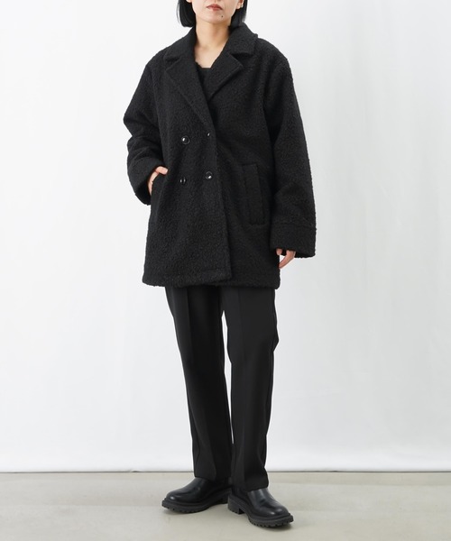 セール】LC/LLL テーラーカラーダブルコート（テーラードジャケット