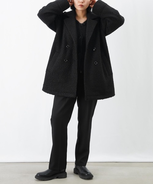 セール】LC/LLL テーラーカラーダブルコート（テーラードジャケット