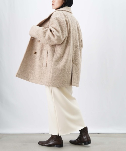 LUCA/LADY LUCK LUCA(ルカ/レディラックルカ)の「LC/LLL テーラーカラーダブルコート(テーラードジャケット・レディース・ブラック/ベージュ・FREE)」の11枚目の写真