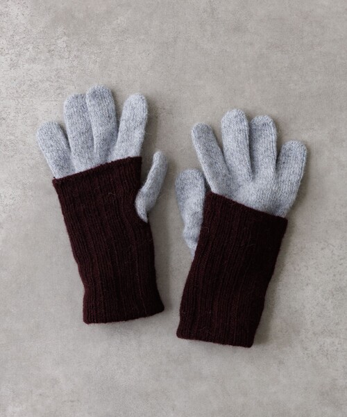 collex(コレックス)の「メリノウール アルパカ 2WAY グローブ 手袋(手袋・レディース・オフホワイト/ライトブルー/イエロー・フリー)」の14枚目の写真