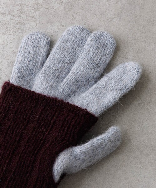 collex(コレックス)の「メリノウール アルパカ 2WAY グローブ 手袋(手袋・レディース・オフホワイト/ライトブルー/イエロー・フリー)」の16枚目の写真