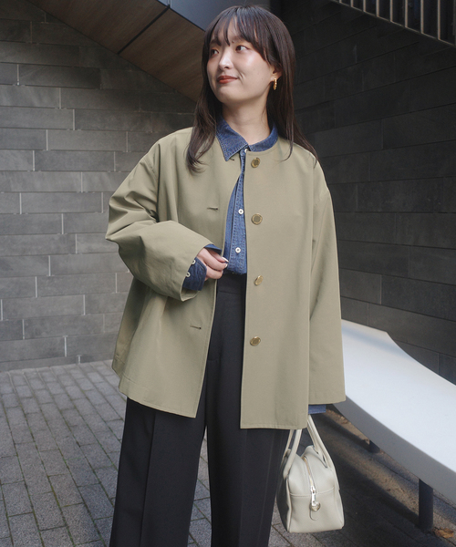 TRADITIONAL WEATHERWEAR SLOBE別注 LINTON N/C SHORT（ノーカラー