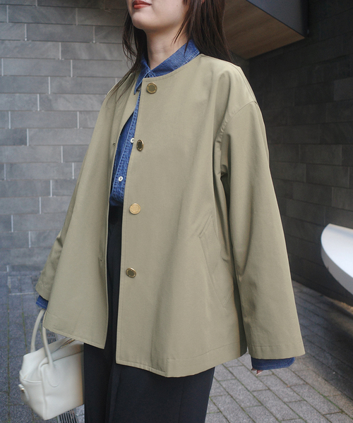 TRADITIONAL WEATHERWEAR SLOBE別注 LINTON N/C SHORT（ノーカラー