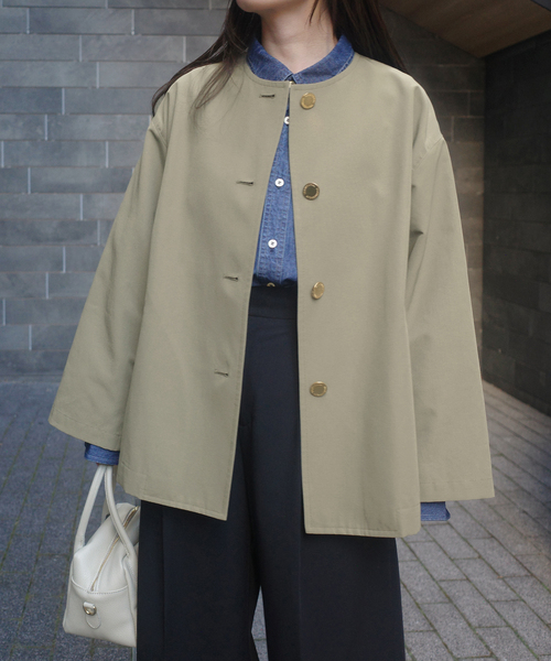 TRADITIONAL WEATHERWEAR SLOBE別注 LINTON N/C SHORT（ノーカラー