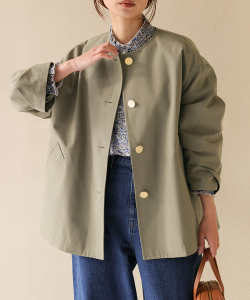 TRADITIONAL WEATHERWEAR SLOBE別注 LINTON N/C SHORT（ノーカラー