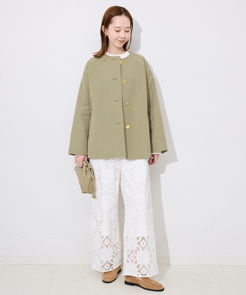 完売品　TRADITIONAL WEATHERWEAR SLOBE別注 TRADITIONAL WEATHERWEAR SLOBE別注 LINTON N/C SHORT（ノーカラー