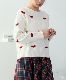 mul.（ムル）の「ミニハート柄ニット（ニット/セーター）」