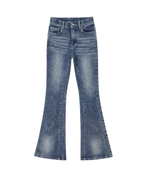 silent(and)（サイレントアンド）の「Silent Basic Slim Denim（デニムパンツ・レディース・ブルー/ライトブルー・MEDIUM/SMALL）」の2枚目の写真