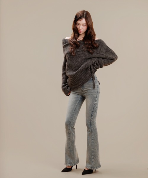 silent(and)（サイレントアンド）の「Silent Basic Slim Denim（デニムパンツ・レディース・ブルー/ライトブルー・MEDIUM/SMALL）」の15枚目の写真