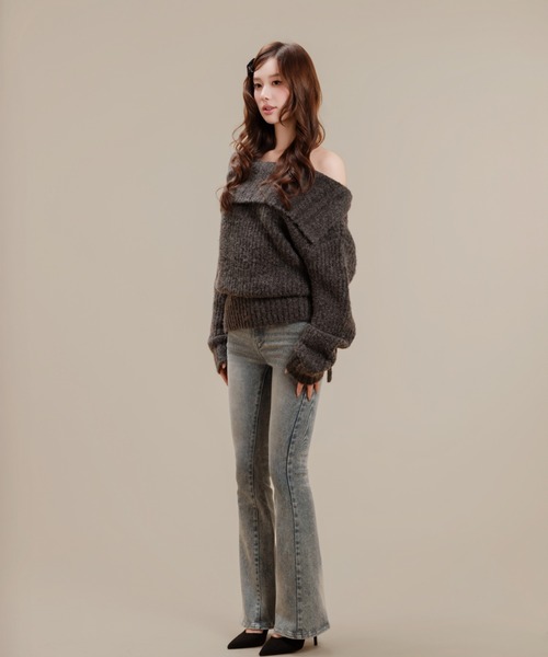 silent(and)（サイレントアンド）の「Silent Basic Slim Denim（デニムパンツ・レディース・ブルー/ライトブルー・MEDIUM/SMALL）」の18枚目の写真