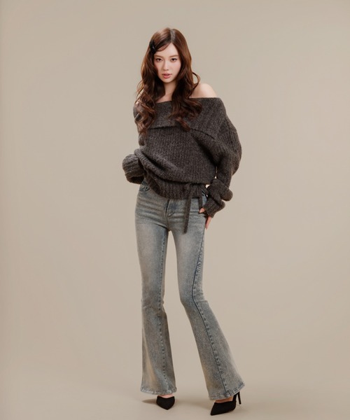 silent(and)（サイレントアンド）の「Silent Basic Slim Denim（デニムパンツ・レディース・ブルー/ライトブルー・MEDIUM/SMALL）」の8枚目の写真