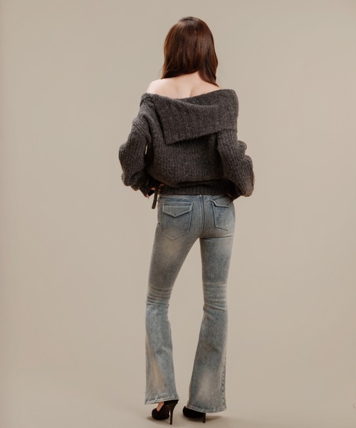 silent(and)（サイレントアンド）の「Silent Basic Slim Denim（デニムパンツ・レディース・ブルー/ライトブルー・MEDIUM/SMALL）」の20枚目の写真