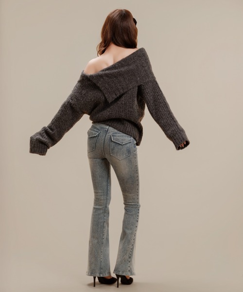 silent(and)（サイレントアンド）の「Silent Basic Slim Denim（デニムパンツ・レディース・ブルー/ライトブルー・MEDIUM/SMALL）」の21枚目の写真