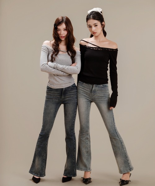 Silent(and)/サイレントベーシックスリムデニム/BLUE/M Silent Basic Slim Denim（デニムパンツ）｜silent(and)（サイレント