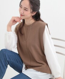 SHOO・LA・RUE | 【洗濯機可/2点セット/S-LL】着回し自在 きれい見え ニットベスト＋ブラウス(ニット/セーター)