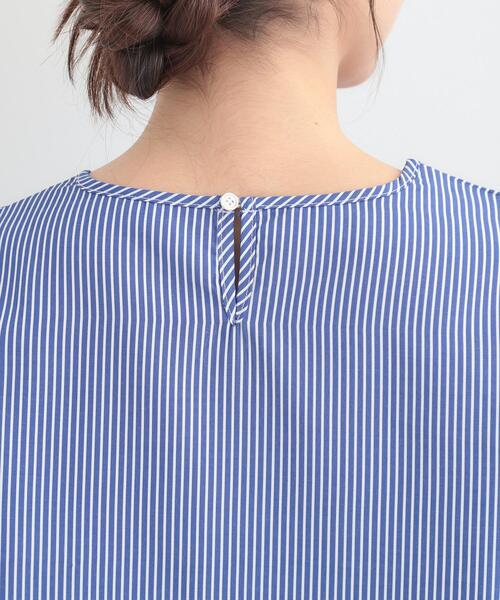 SHOO・LA・RUE(シューラルー)の「【洗濯機可/2点セット/S-LL】着回し自在 きれい見え ニットベスト+ブラウス(ニット/セーター・レディース・ダークブラウン・03/02/01/04)」の8枚目の写真