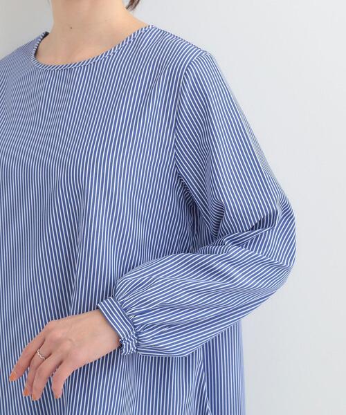 SHOO・LA・RUE(シューラルー)の「【洗濯機可/2点セット/S-LL】着回し自在 きれい見え ニットベスト+ブラウス(ニット/セーター・レディース・ダークブラウン・03/02/01/04)」の9枚目の写真