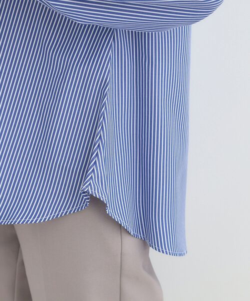 SHOO・LA・RUE(シューラルー)の「【洗濯機可/2点セット/S-LL】着回し自在 きれい見え ニットベスト+ブラウス(ニット/セーター・レディース・ダークブラウン・03/02/01/04)」の10枚目の写真