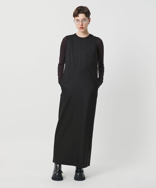 H　BEAUTY&YOUTH UNITED ARROWS（エイチビューティーアンドユースユナイテッドアローズ）の「＜H＞TW ノースリーブドレス（ワンピース・レディース・ダークグレー/ブラック・S/M）」の13枚目の写真